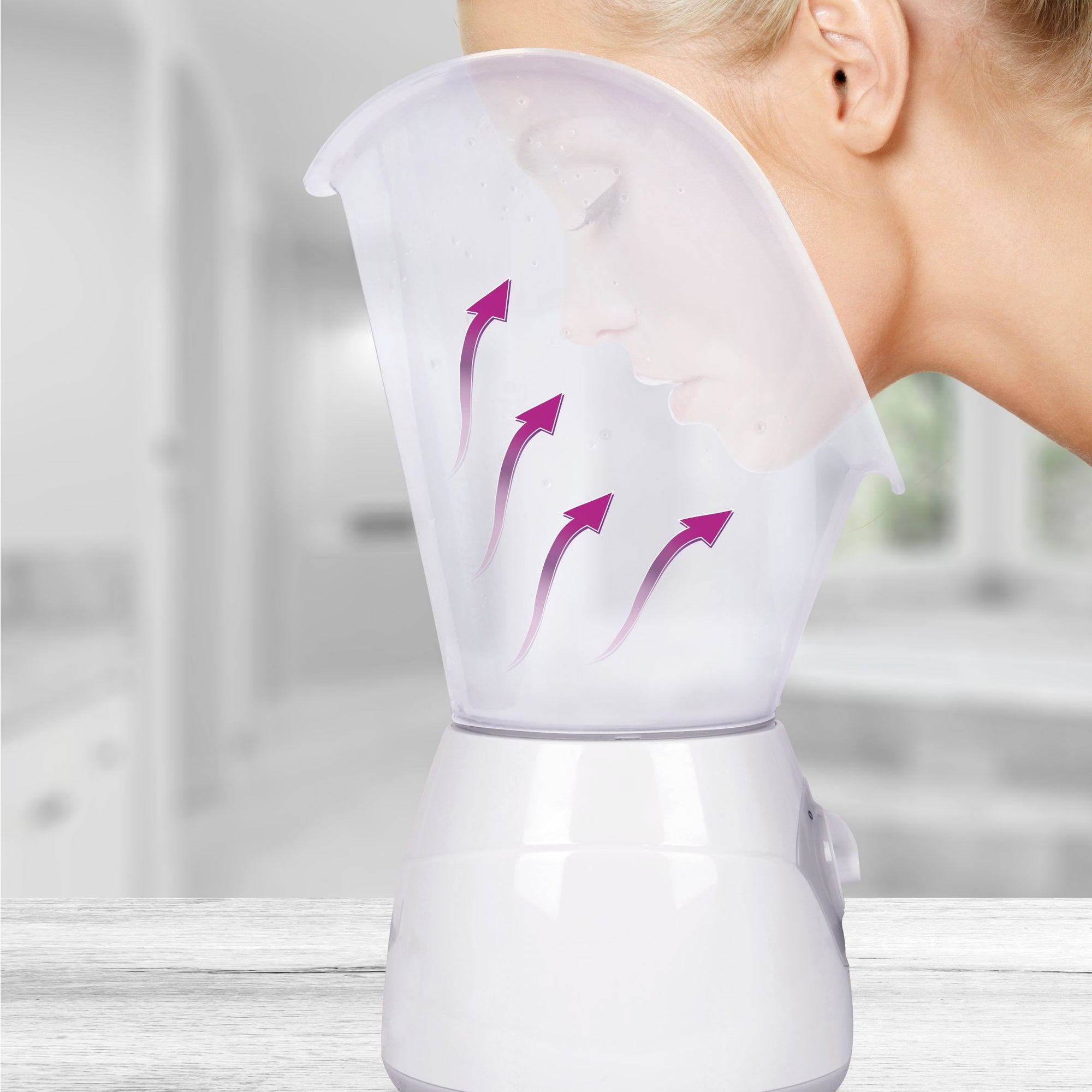Women using Rio Face Sauna and Steamer at home