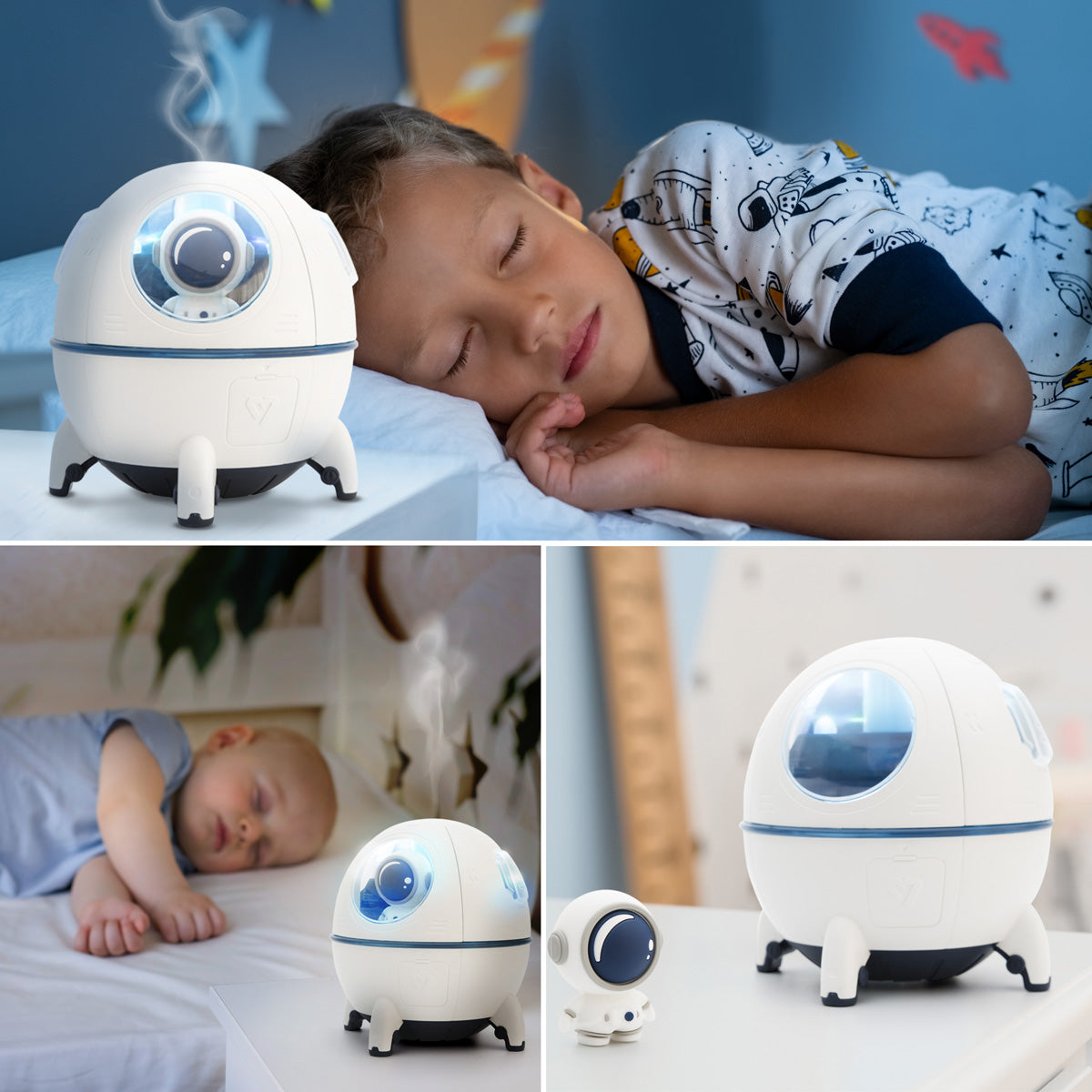 Spaceship Explorer Child's Essential Oil Diffuser, Humidifier and Night Light