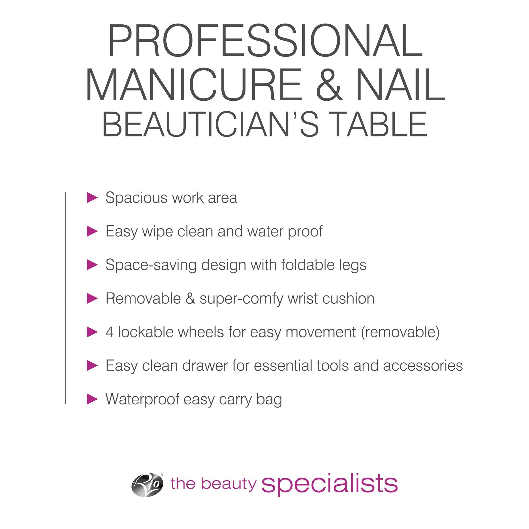 Professional Manicure & Nail Beauticians Table