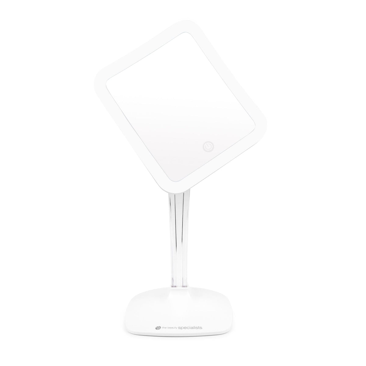 Elegance 7x magnification make up mirror rotated at 45 degree angle