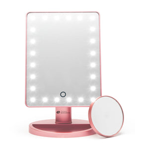 Specchio per il trucco dimmerabile con 24 LED Touch