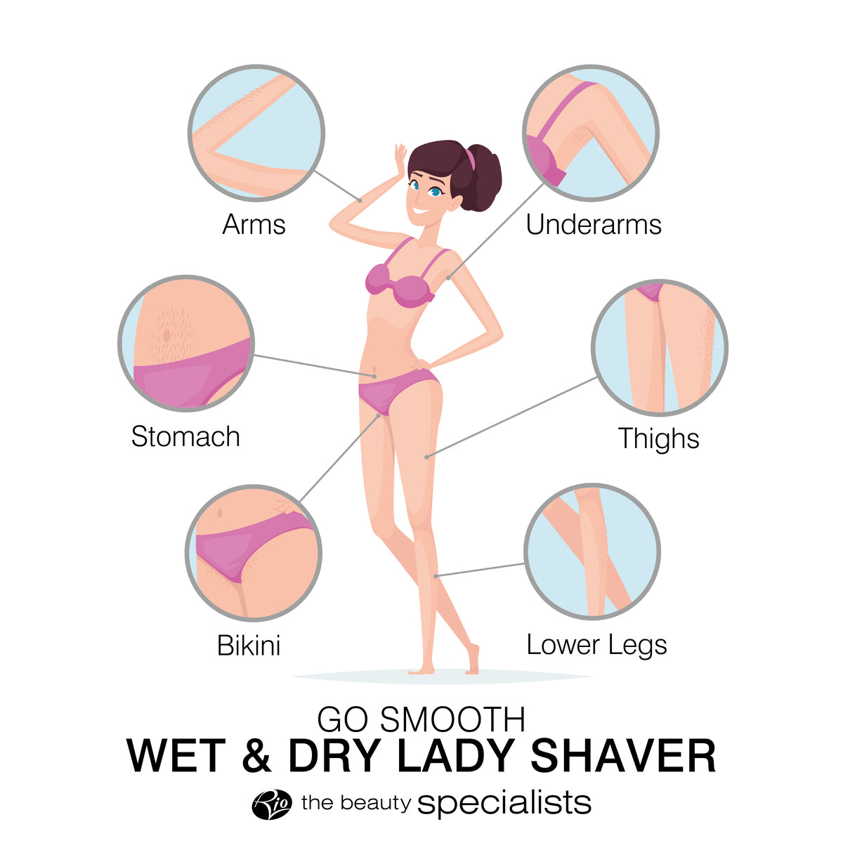 GO SMOOTH Wet and Dry Lady Shaver