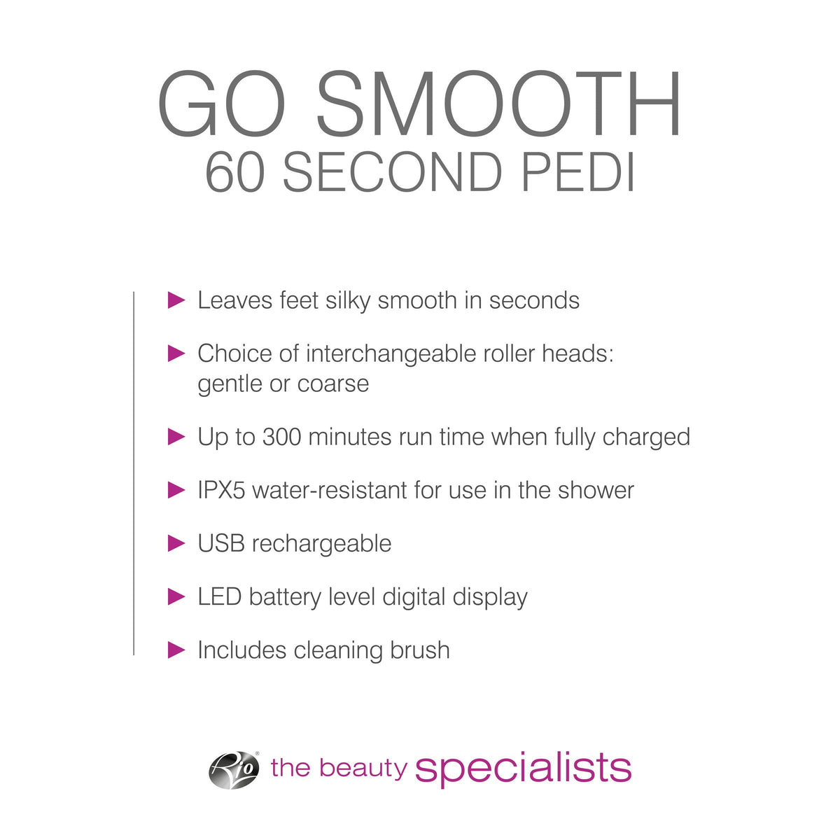 Go Smooth 60 Second Foot File Hard Skin Remover - Rio the Beauty