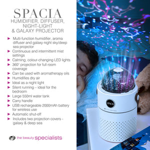 Galaxy Projector Childrens Essential Oil Diffuser, Humidifier and Night Light