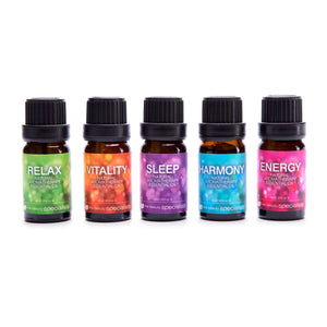 Rio wellbeing collection aromatherapy essential oil collection 5 10ml bottles relax vitality sleep harmony energy