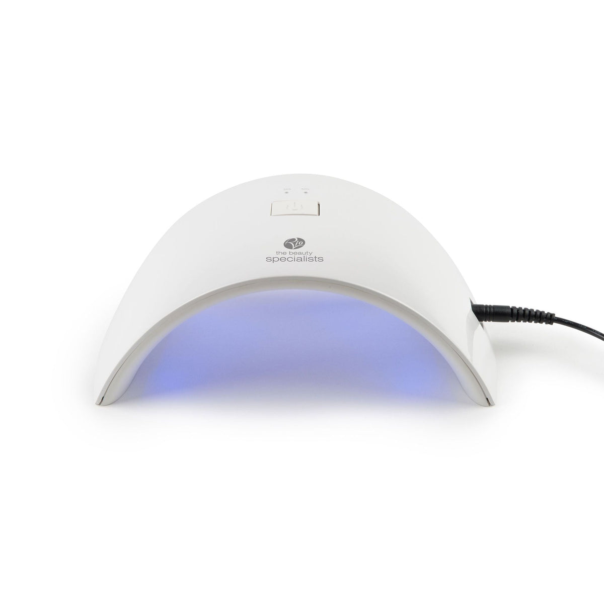 Salon Pro UV &amp; LED Lamp with blue UV light switched on 