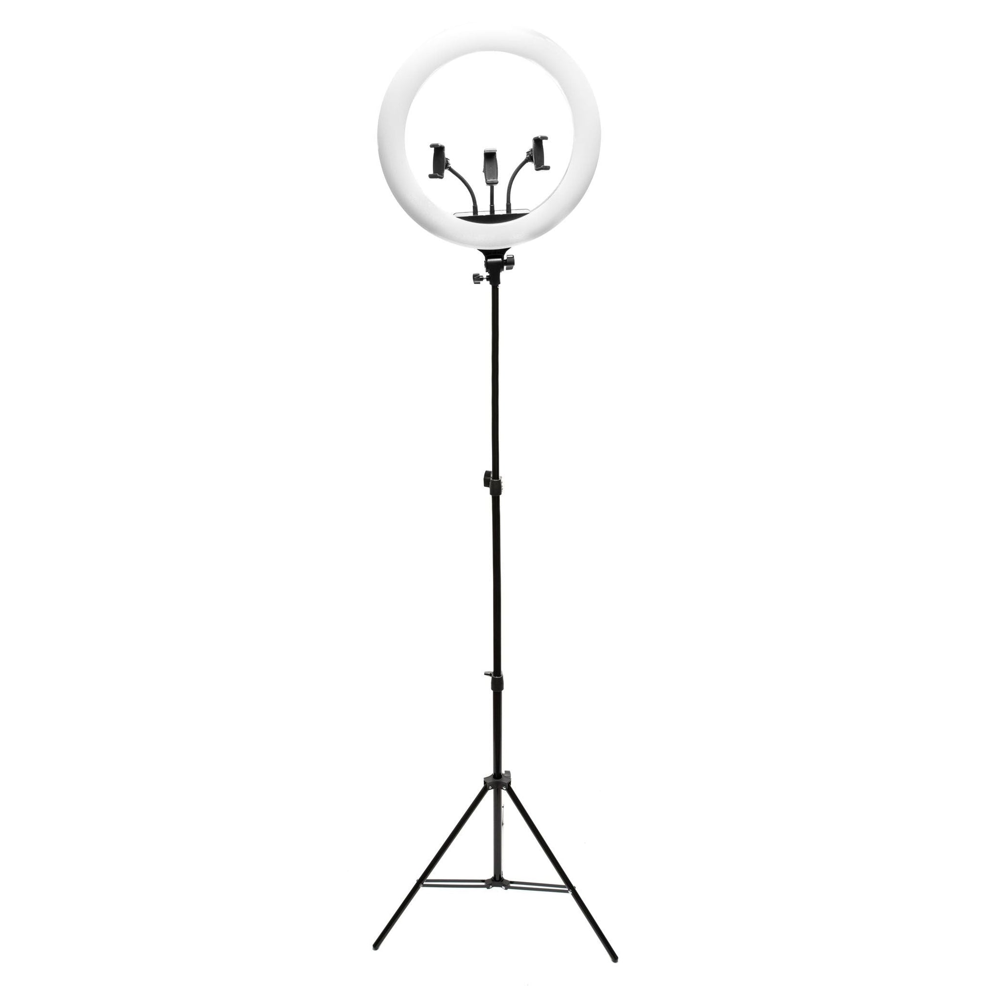 Trucco professionale e vlogging Anello luminoso a LED dimmerabile da 18 pollici (45 cm).