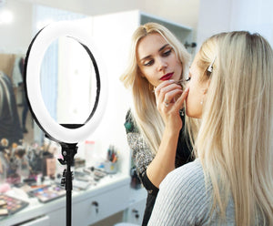 Professionele make-up en vloggen Dimbare LED-ringlamp van 45 cm