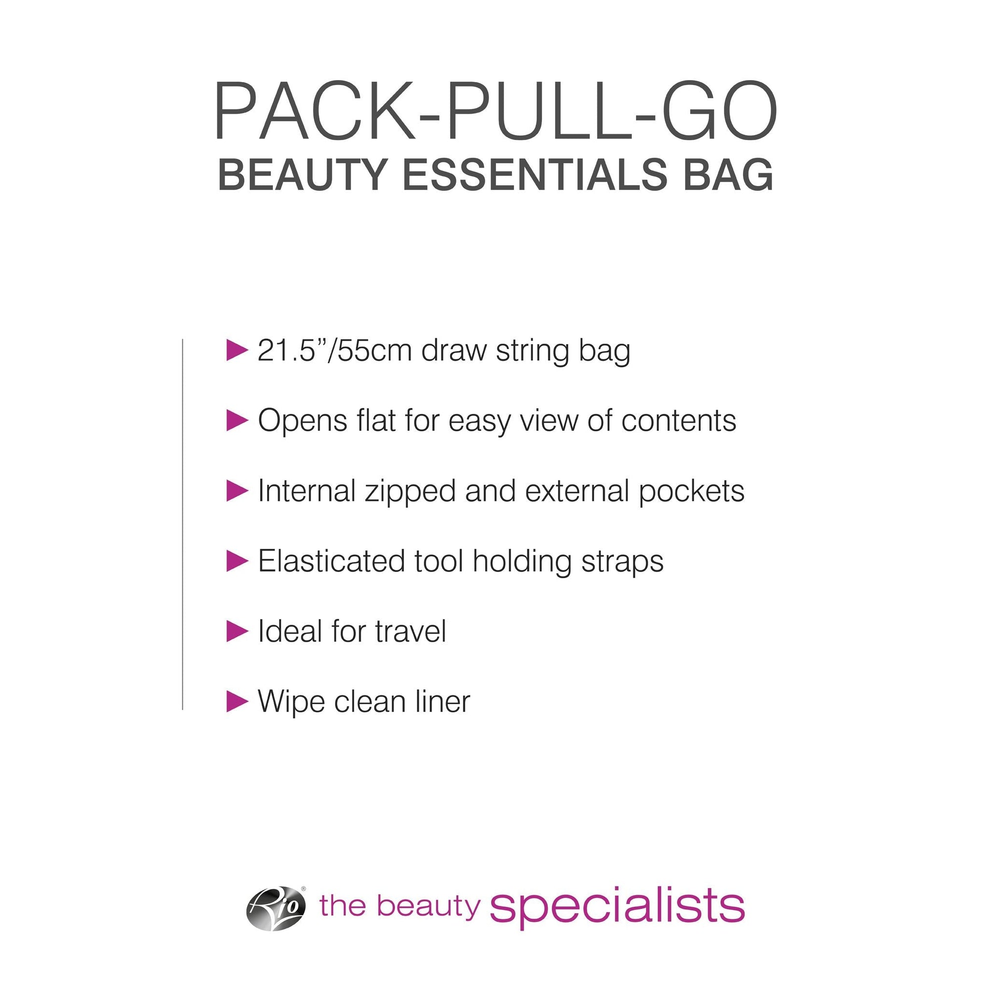 Pack-Pull-Go Beauty Essentials-tas