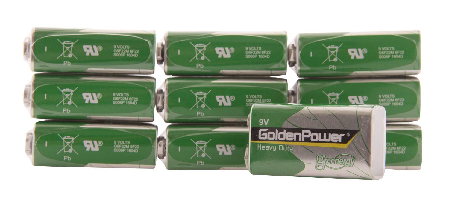 Pack of 10 9V Batteries
