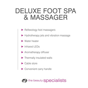 Deluxe Foot Spa list of features