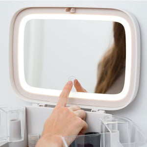 Ultimate Beauty Storage Box With Dimmable Mirror