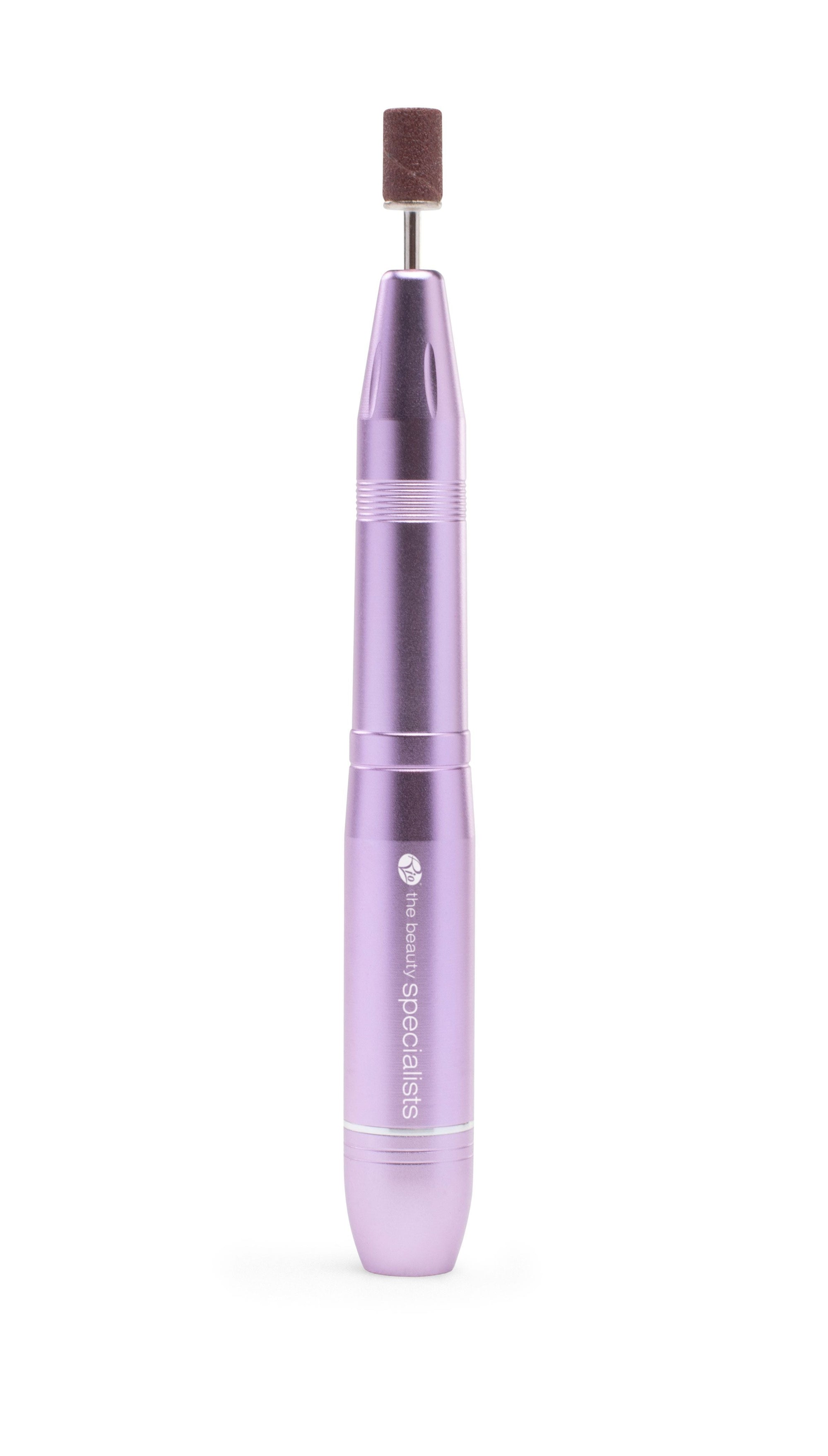professional electric nail file with mandrel head attached