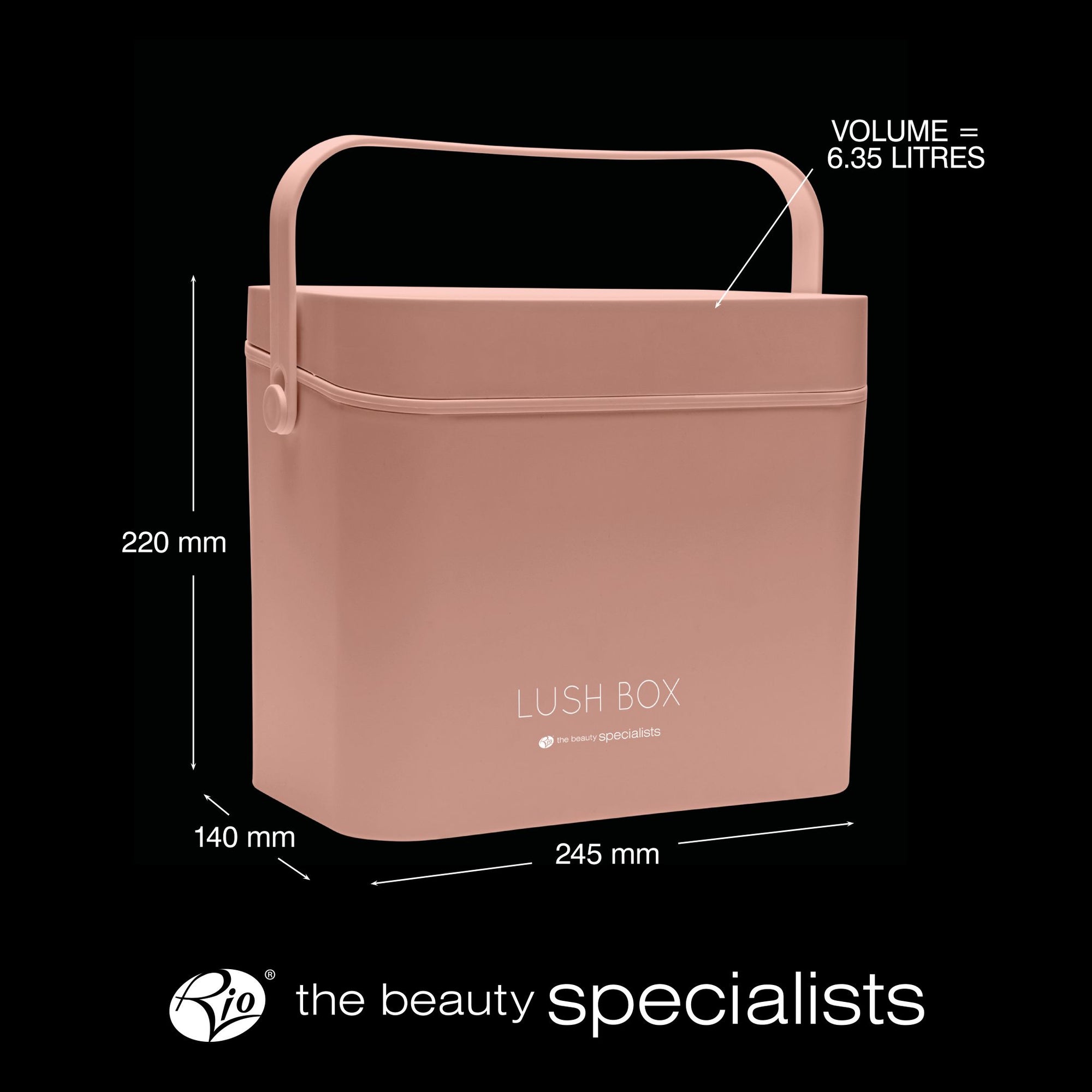 Rio Lush Box Vanity Case Large Dimensions