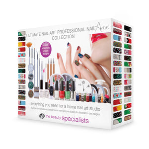 Product packaging for ultimate nail art professional nail artist collection