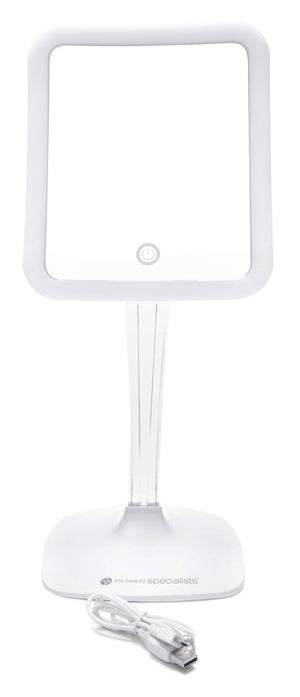 elegance 7x magnification make up mirror with USB charging cable 