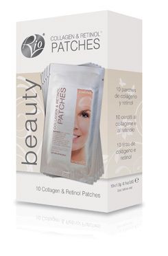 Collagen & retinol patches for  use around eye, forehead, mouth, & chin.  can be used with Rio 60 Second Face LIft Toner