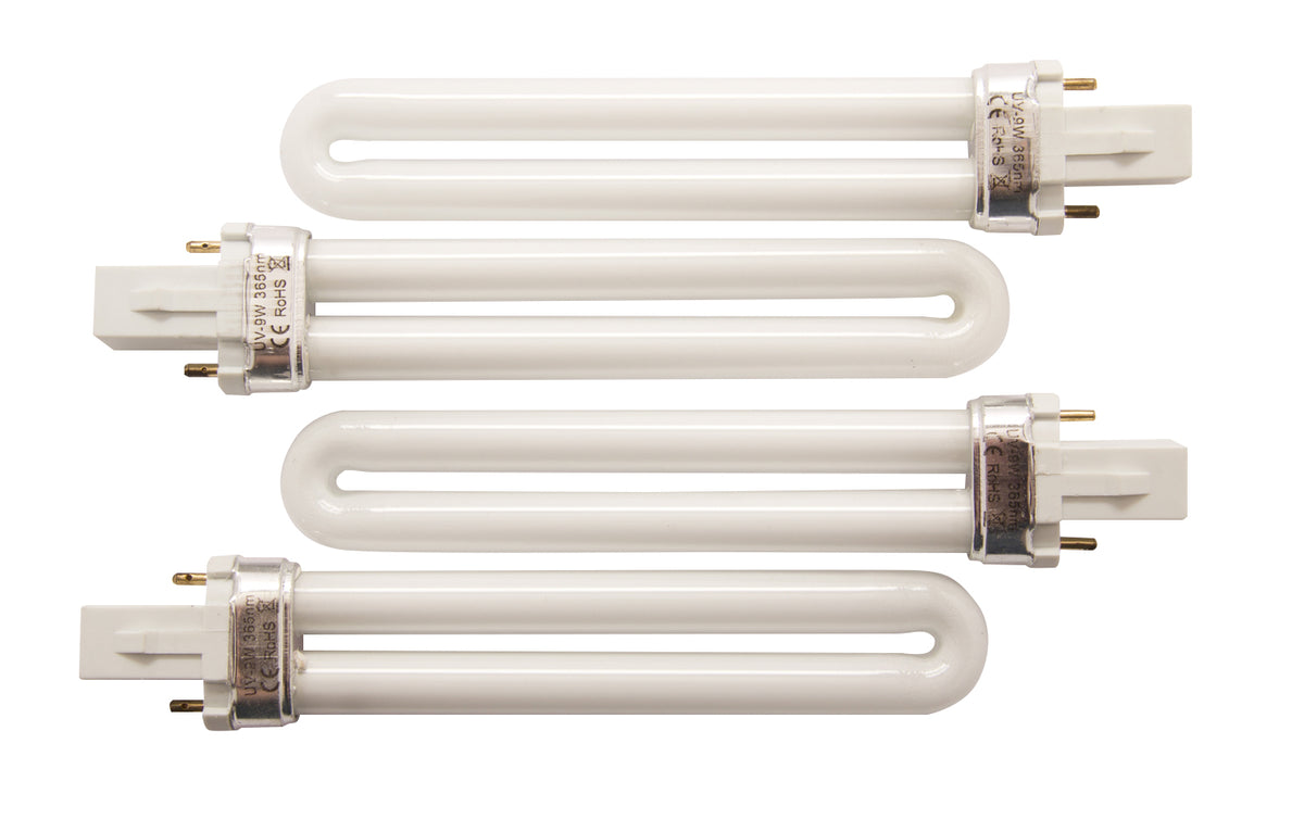 A set of 4 replacement bulbs for the Professional 36W UV &amp; Gel Polish Nail Lamp