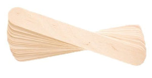 pack of 20 wooden spatulas for applying wax to body